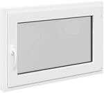 vidaXL Kellerfenster RISOR Wei&szlig; 90 x 60 cm PVC und Glas 42047246