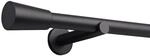 Deco-Raum Gardinenstange nach Ma&szlig; 1-Lauf Kegel &Oslash; 25mm Schwarz 570cm