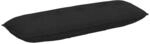 vidaXL R&uuml;ckenkissen Schwarz 140 x 19 x 50 cm Stoff 42014832