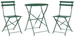 Beliani Bistro Set FIORI Dunkelgr&uuml;n
