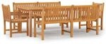 vidaXL 5-tlg Garten-Essgruppe Massivholz Teak Modell 46