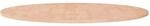 vidaXL Runde Tischplatte &Oslash;90x1,5 cm Unbehandeltes Massivholz Eiche 342899