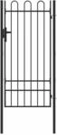 vidaXL Zauntor Grau 100 x 200 cm Pulverbeschichteter Stahl 42008871