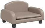 vidaXL Kindersofa Cappuccino-Braun 50x40x30 cm Kunstleder 3196378
