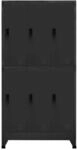 vidaXL Schlie&szlig;fachschrank Anthrazit 90x45x180 cm Stahl Modell 1