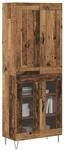 vidaXL Highboard Altholz 69,5 x 34 x 180 cm Holzwerkstoff 3403168