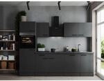 Respekta K&uuml;chenzeile Oliver 280 cm Grau Matt