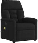 vidaXL Massagesessel Schwarz Mikrofasergewebe 4015573