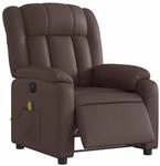 vidaXL Massagesessel Elektrisch Braun Kunstleder 3205259