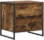 vidaXL Nachttisch Raucharbe 50 x 39,5 x 50 cm Holzwerkstoff 886682