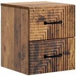 vidaXL Wandmontierter Nachttisch Altholz 34,5 x 33 x 40 cm 898651