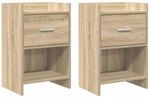 vidaXL Nachttische 2 Stk Sonoma-Eiche 40 x 30 x 60 cm Holzwerkstoff 8010984