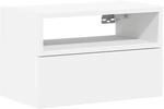 vidaXL Wand-Nachttisch Wei&szlig; 45x26x28,5 cm 858596