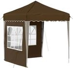 vidaXL Pop-up Partyzelt Braun 195 x 195 x 245 cm Oxford-Stoff 42019731