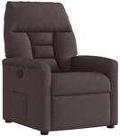 vidaXL Relaxsessel Dunkelbraun Stoff 4015547