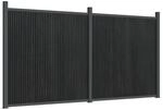 vidaXL Zaunelement Grau 353x186 cm WPC 3282790