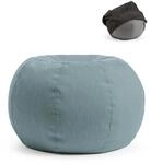 mokebo Outdoor Pouf mit Schutzh&uuml;lle Der Kugelige 60x45cm f&uuml;r Balkon & Garten