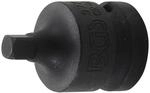 BGS Kraft Steckschl&uuml;ssel Adapter Innenvierkant 12 5 Mm 1 2 Zoll Au&szlig;envierkant 6 3