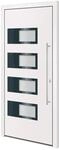 vidaXL Haust&uuml;r Wei&szlig; 100x210 cm Aluminium und PVC 3157063