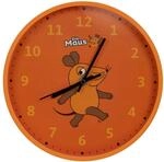 DieMaus Kinderwanduhr Maus-Motiv &Oslash; 25 cm Orange