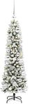vidaXL K&uuml;nstlicher Weihnachtsbaum mit 150 LEDs Gr&uuml;n und Wei&szlig; 120 cm 3396086