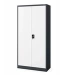 Jan Nowak Mehrzweckschrank Dawid 185 x 90 x 45 cm Anthracite Wei&szlig;