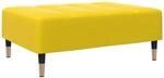 vidaXL Fu&szlig;hocker Gelb 77x55x31 cm Samt Modell 2