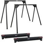 TRUTZHOLM 2x Arbeitsbock Klappbar bis 1000 kg Stahl Pulverbeschichtet Schwarz...