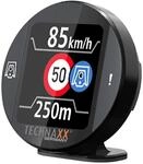 Technaxx Stra&szlig;enverkehrswarner Secure Drive Pro mit Display TX-388 Schwarz