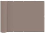 vidaXL Balkon Sichtschutz 200 x 500 cm Stoff mit PU-Beschichtung Taupe 42036537