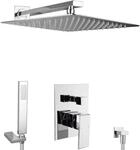 PaulGurkes Unterputz Dusch Set 40cm Rainshower Duschsystem Duschset