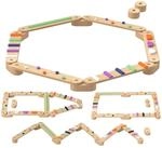 AIYAPLAY Balancierbalken Kinder Holz Schwebebalken mit 6 Balanciersteine