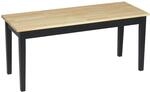 HOMCOM Sitzbank 2-Sitzer 102 x 36 x 45 cm bis 220 kg Belastbar