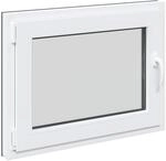 vidaXL Kellerfenster RISOR Anthrazit 80 x 70 cm PVC und Glas 42047283