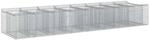 vidaXL Gabionen-Hochbeet 3 Stk Silber 3422220