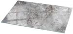 Tulup Tischplatte Nat&uuml;rliches Marmormuster Couchtischplatte 120x60 cm Grau