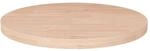 vidaXL Runde Tischplatte &Oslash;30x2,5 cm Unbehandeltes Massivholz Eiche 342900
