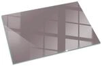 Tulup Glasplatte f&uuml;r Kamin Rosa Glasplatte unter Kamin Rechteck 100x70 cm Rosa