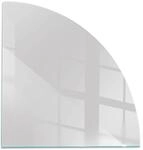 Tulup Glasplatte f&uuml;r Kamin Grau Glas unter Kamin Quartal 100x100 cm Grau...