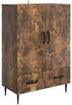 vidaXL Sideboard Ger&auml;ucherte Eiche 66 x 34,5 x 95 cm Holzwerkstoff 894900