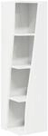 vidaXL Eckschrank Hochglanz Wei&szlig; 27,5x27x102cm Holzwerkstoff 889849