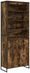 vidaXL Hohe Schr&auml;nke 2 Stk Raucharbe 79 x 36 x 200 cm Holzwerkstoff 3403042