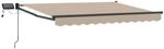 vidaXL Manuelle Gelenkarmmarkise mit LEDs Beige 3,5 x 2 m 3419392