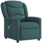 vidaXL Massagesessel Dunkelgr&uuml;n Stoff 4015612