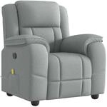 vidaXL Massagesessel Hellgrau Stoff 4015710