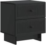 vidaXL Nachttisch Schwarz 43 x 34,5 x 47,5 cm Holzwerkstoff 893837
