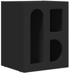 vidaXL Nachttisch Schwarz 40 x 35 x 50 cm Holzwerkstoff 891246