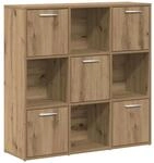 vidaXL B&uuml;cherregal Artisan-Eiche 90x28x90 cm Holzwerkstoff 856059