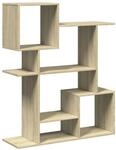 vidaXL Raumteiler-B&uuml;cherregal Sonoma-Eiche 92x29x112 cm Holzwerkstoff 858122