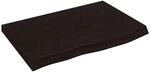 vidaXL Wandregal Dunkelbraun 60x40x2-4 cm Massivholz Eiche Behandelt 363768